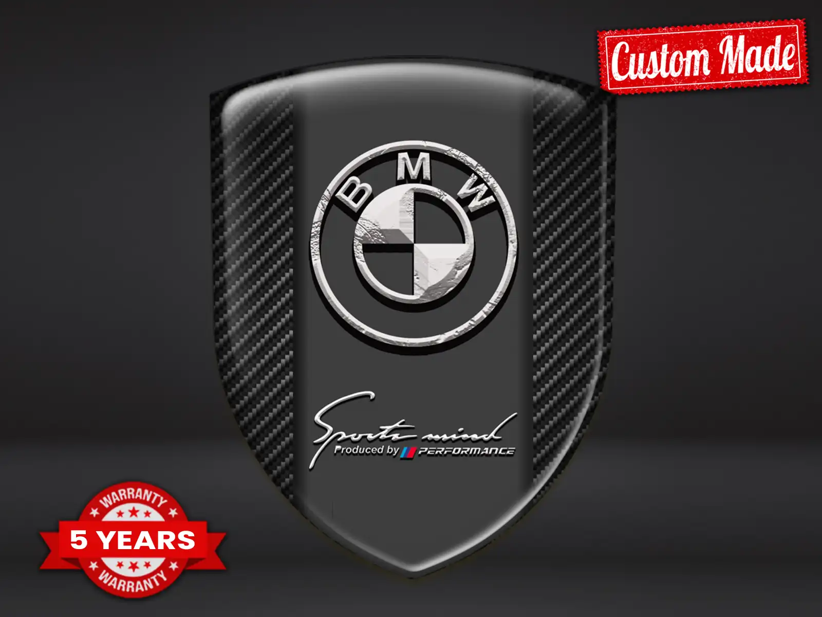 BMW Logosticker Racing Anpassbar Hochwertig Gedruckt